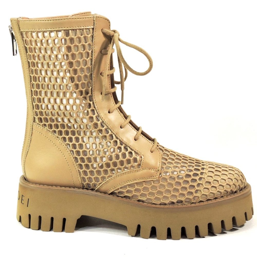 CASADEI ๐ฎ๐น WOMENS SAND LEATHER FASHION SUMMER BOOTIE - Picture 4 of 8